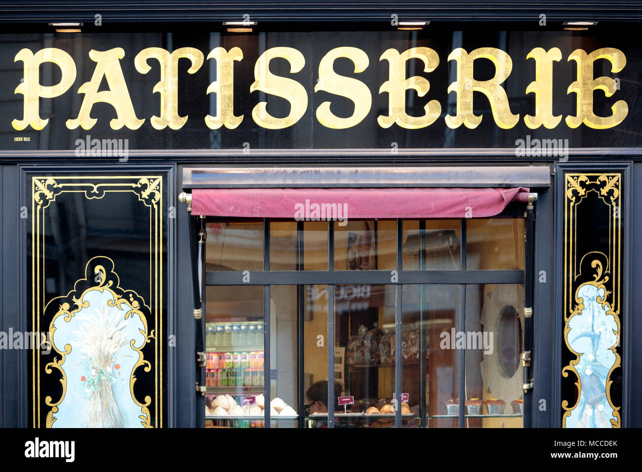 Traditional elegant french Patisserie shop in the St Germain district