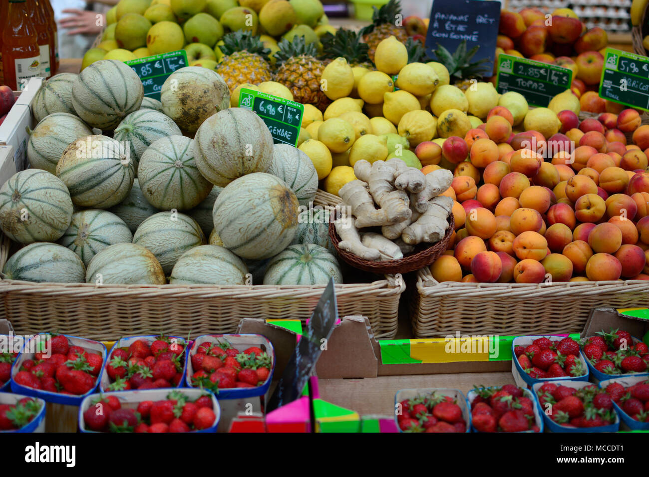 Fresh produce from the farmer's market Stock Photo