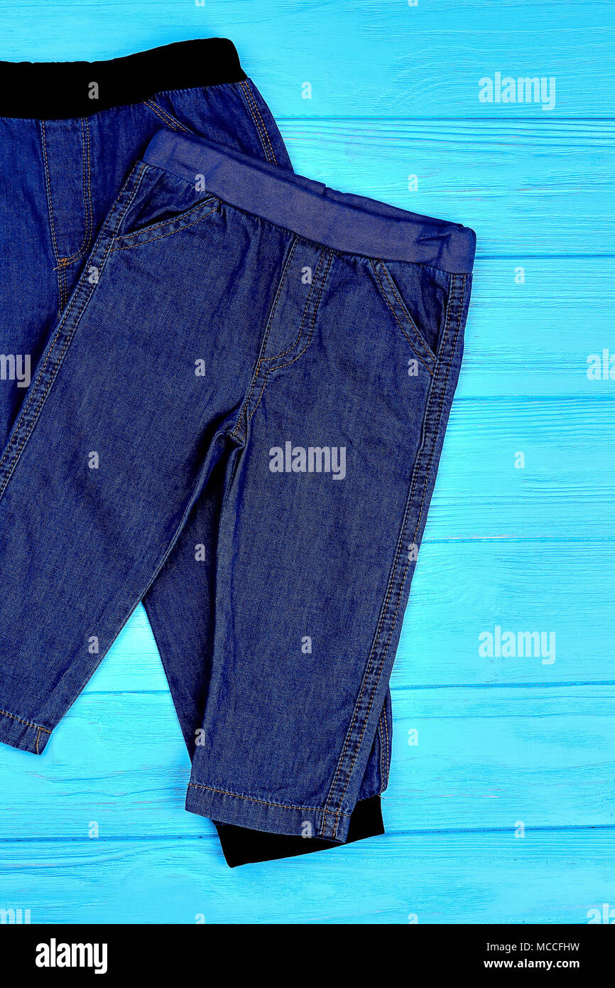 babies. Trendy dark blue jaen leggings 