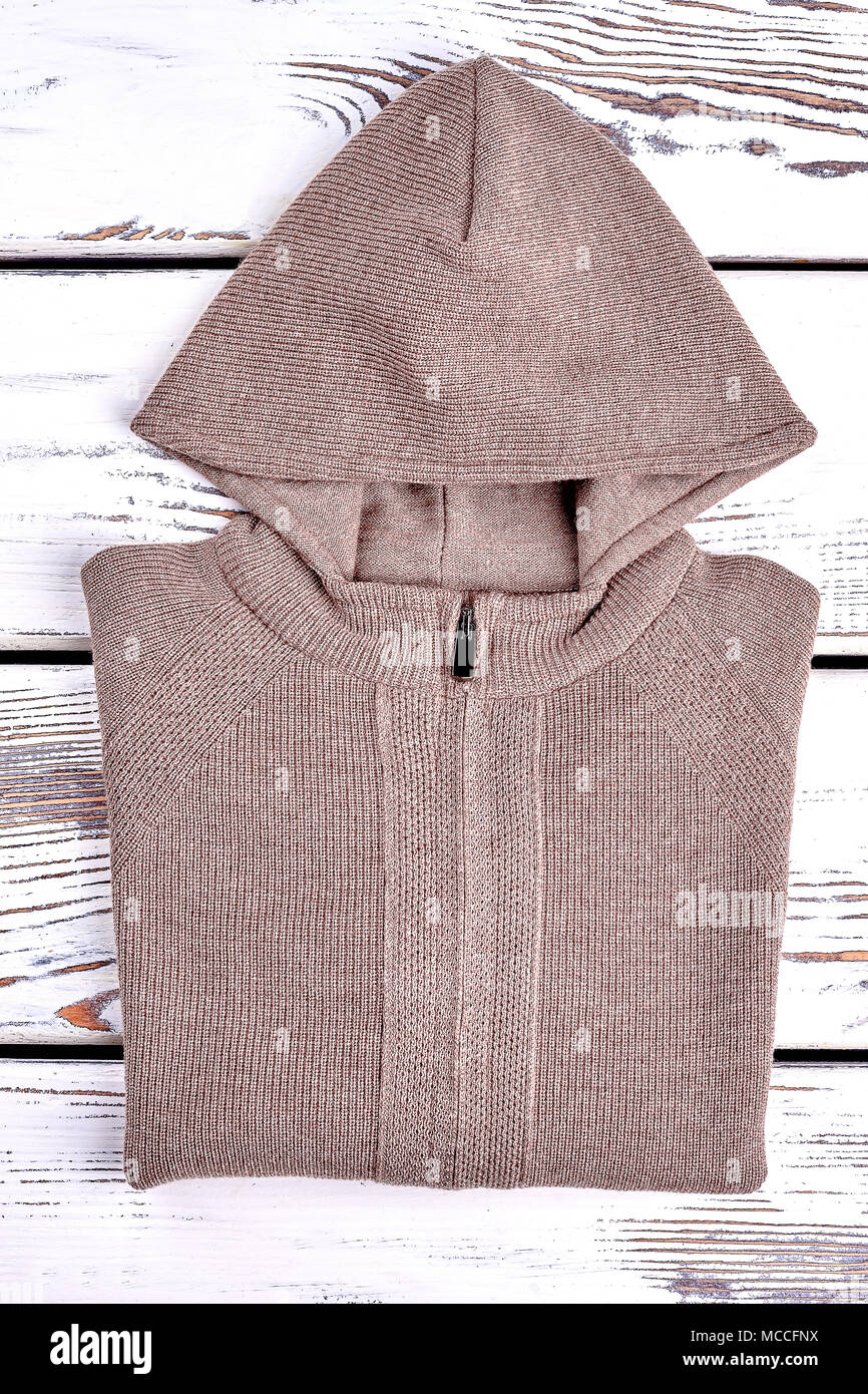 hooded knitwear