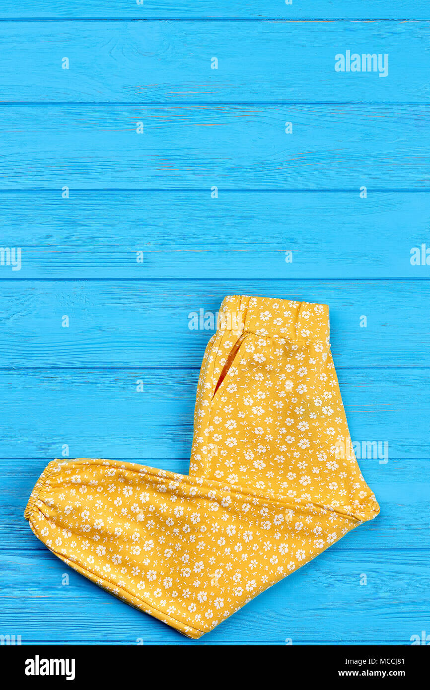 yellow infant leggings