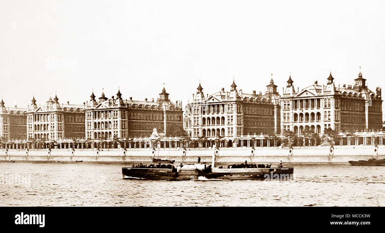 St. Thames's Hospital, London, Victorian period Stock Photo