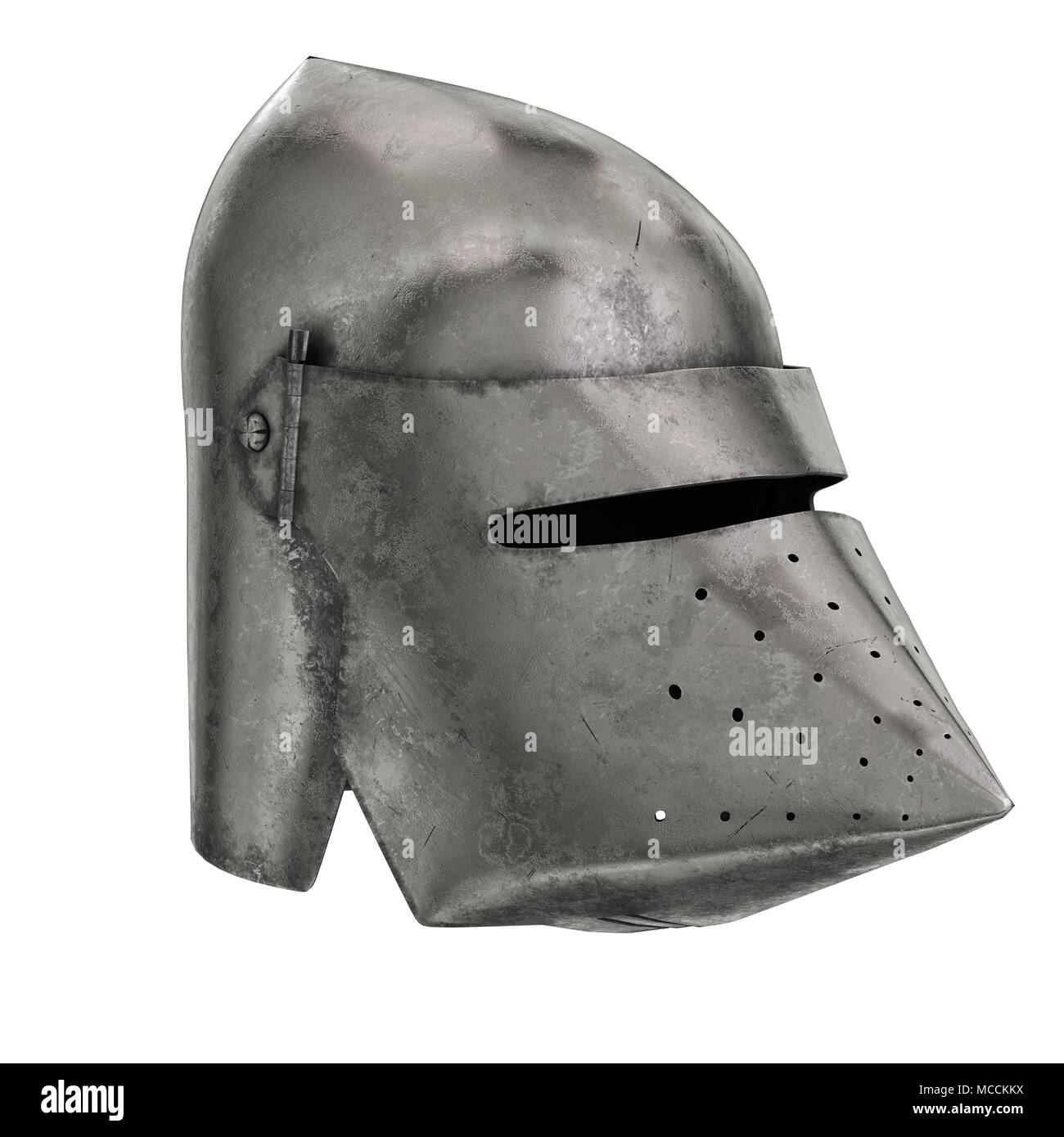 Medieval Knight Helmet Stock Photo Alamy