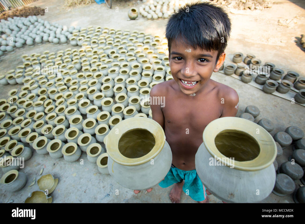 Pottery is a skilled activity whereby different materials such as earth