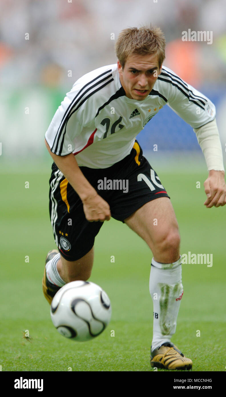 Olympiastadion  Berlin Germany, 30.6.2006, FIFA World Cup Quarter-Finals, Germany vs Argentina 4:2 after penalties ---  Philipp Lahm (GER) Stock Photo