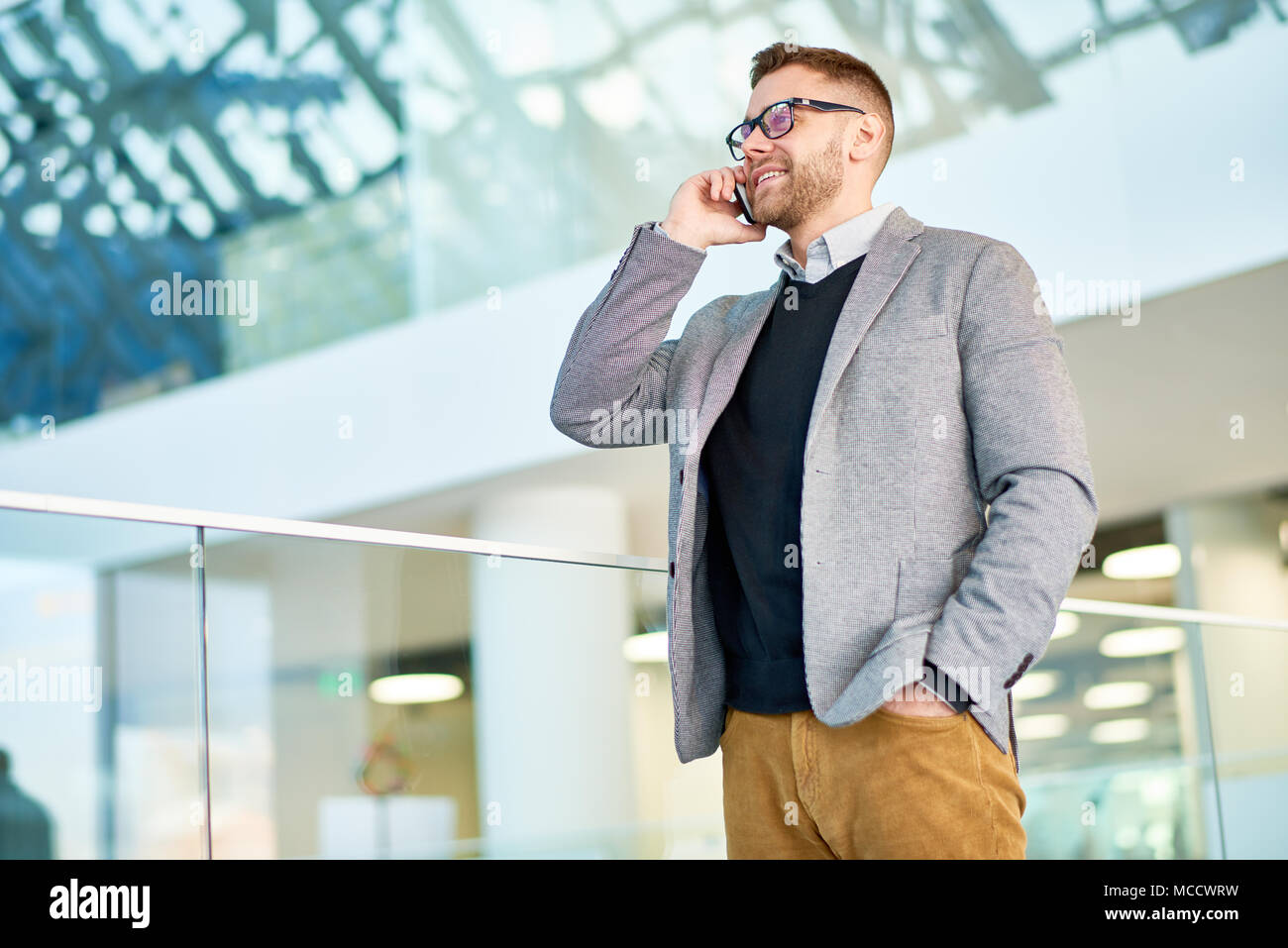 Bearded male office manager hi res stock photography and images Alamy