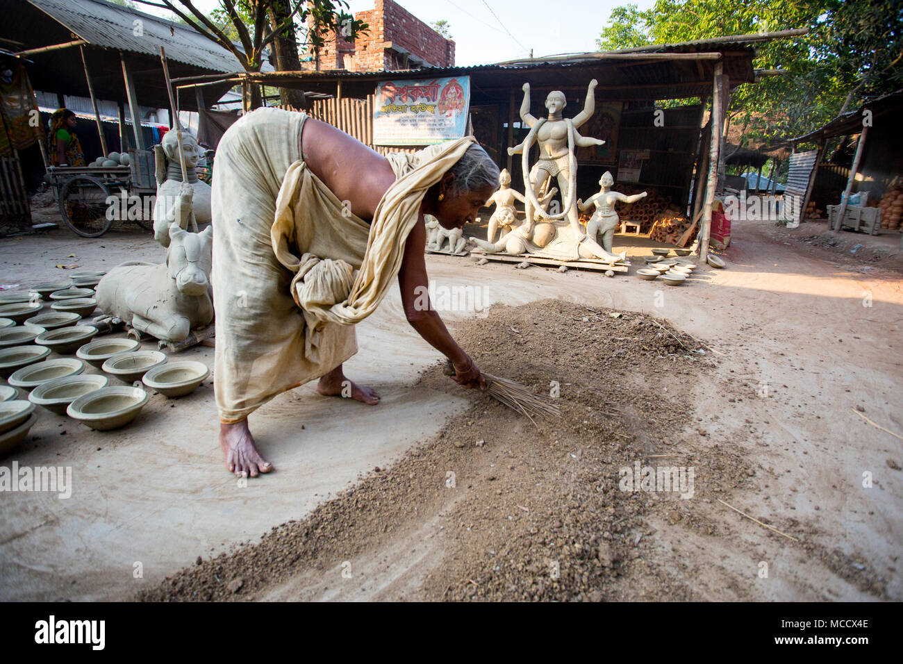 Pottery is a skilled activity whereby different materials such as earth