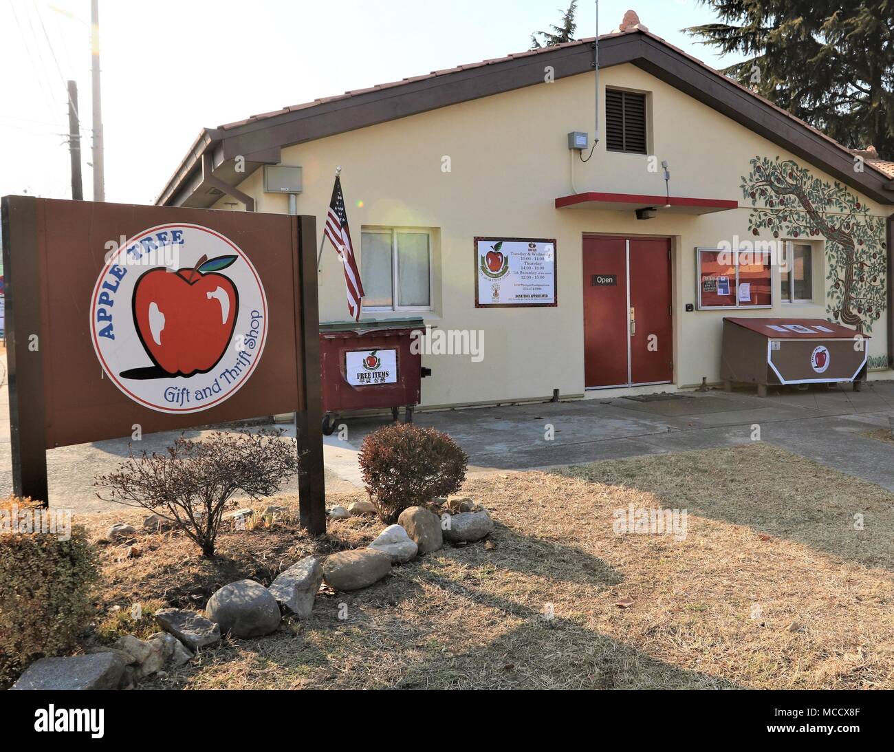 The Apple Tree Gift and Thrift Shop, operated by the Daegu Civilian