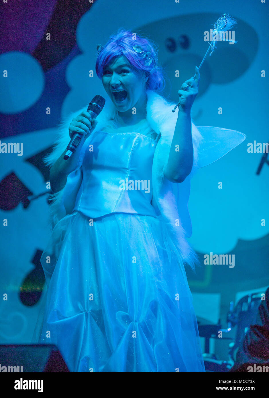 Christmas Lights Entertainment in Sutton Stock Photo Alamy