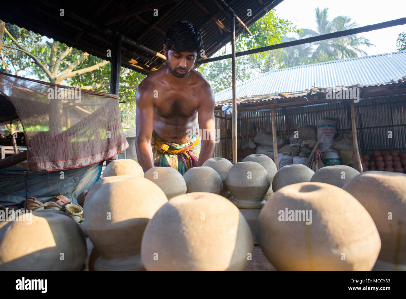 Pottery is a skilled activity whereby different materials such as earth