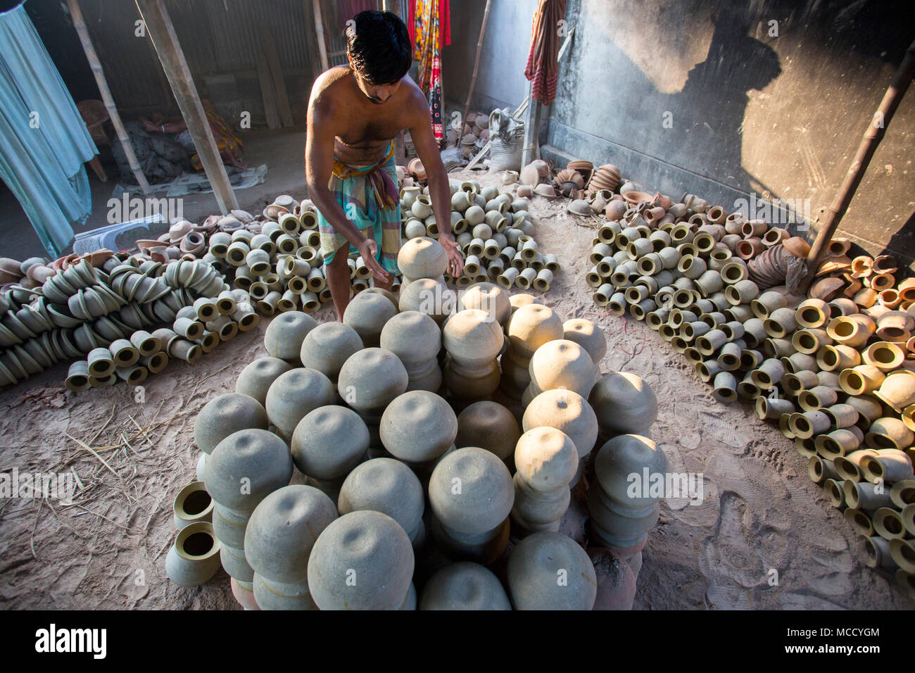 Pottery is a skilled activity whereby different materials such as earth