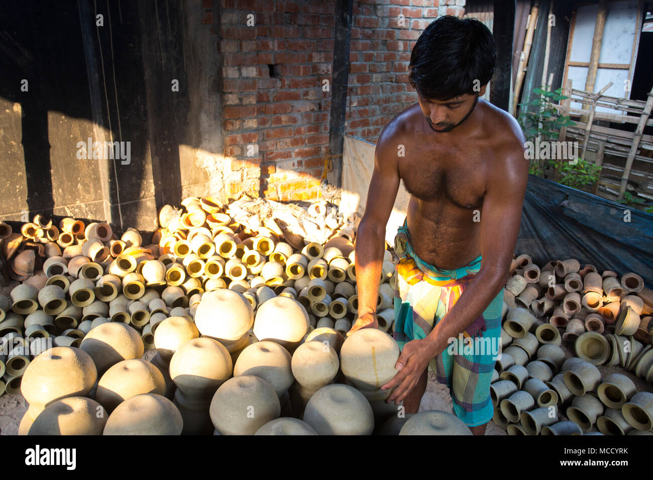 Pottery is a skilled activity whereby different materials such as earth