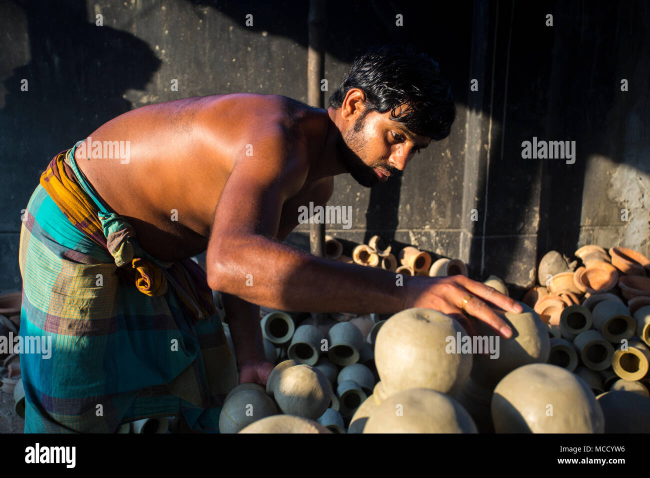 Pottery is a skilled activity whereby different materials such as earth