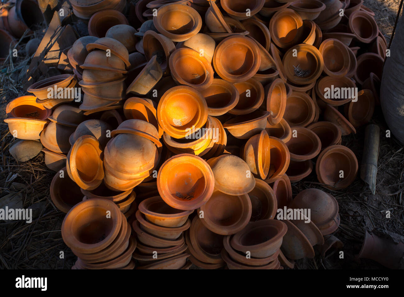 Pottery is a skilled activity whereby different materials such as earth