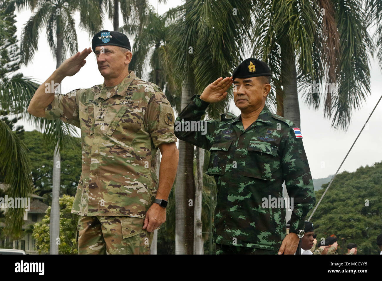 U.S. Army-Pacific Commanding Gen. Robert B. Brown, honors Royal 