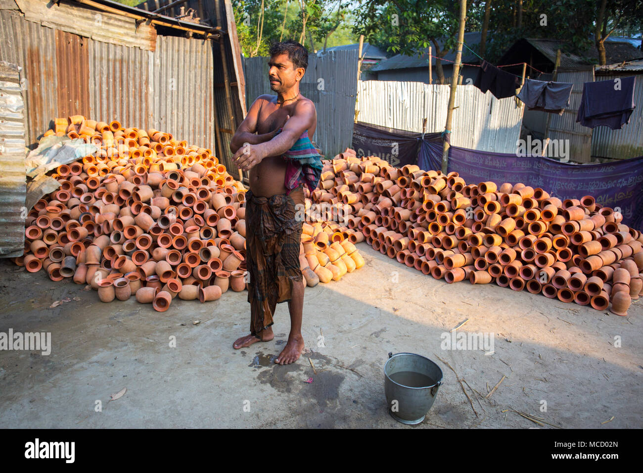 Pottery is a skilled activity whereby different materials such as earth