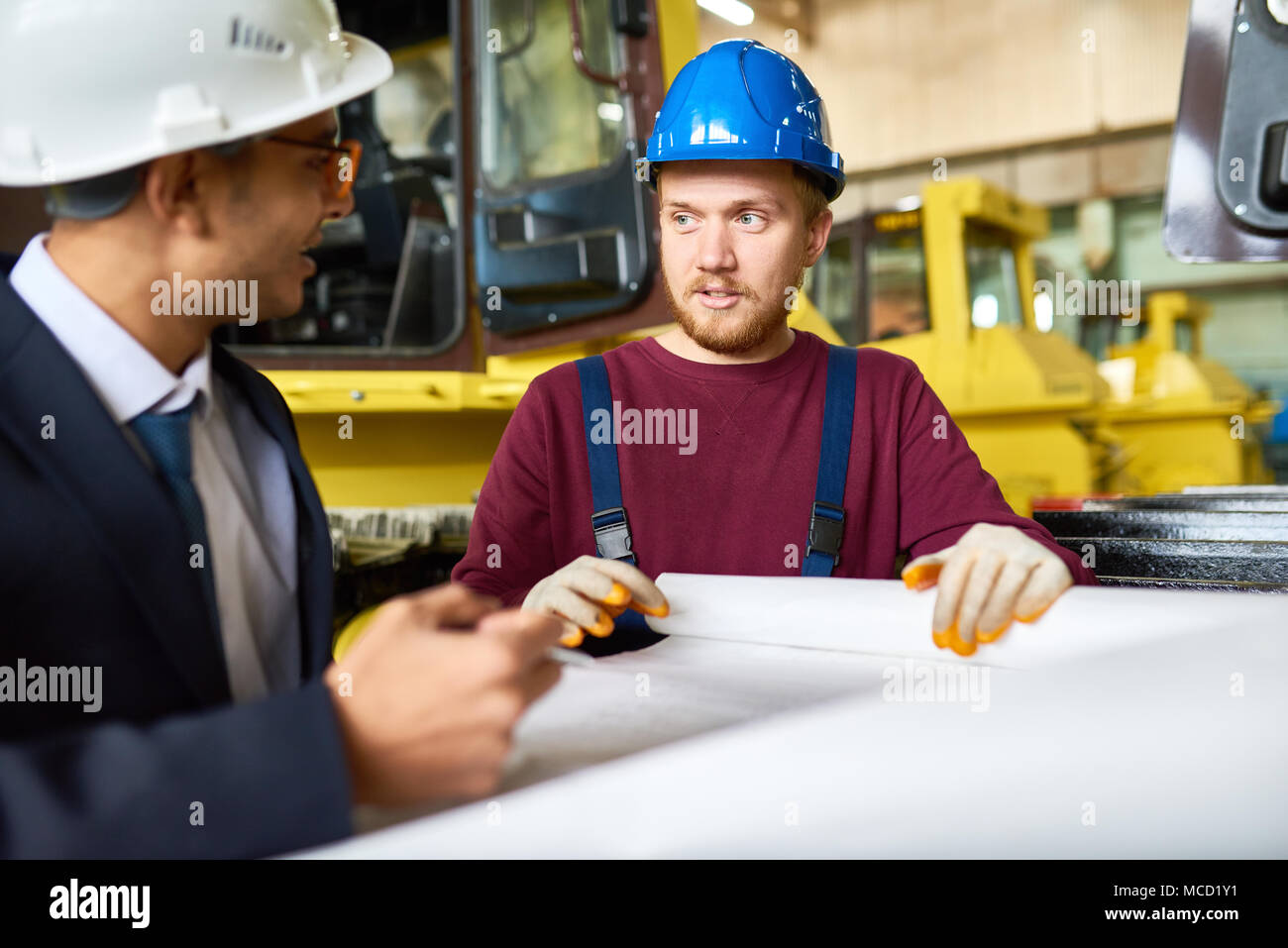 Wrapped up in Project Discussion Stock Photo
