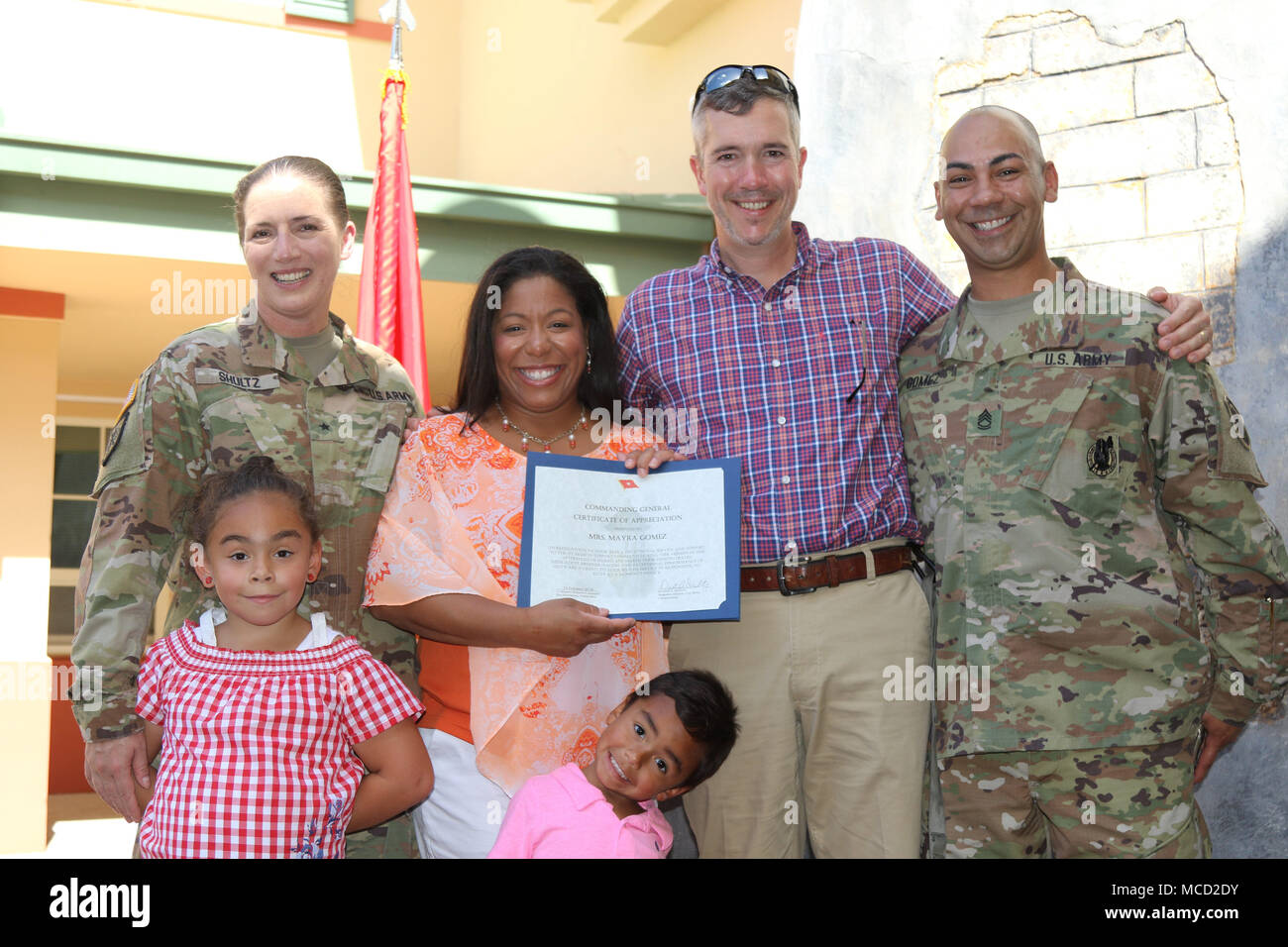 Civilian and Soldiers were recognized by the 1st Mission Support ...