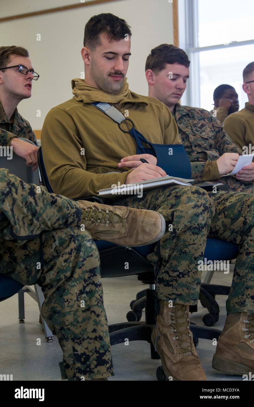 U.S. Marine Corps Sgt. Nicholas Valla, an unmanned aerial vehicle