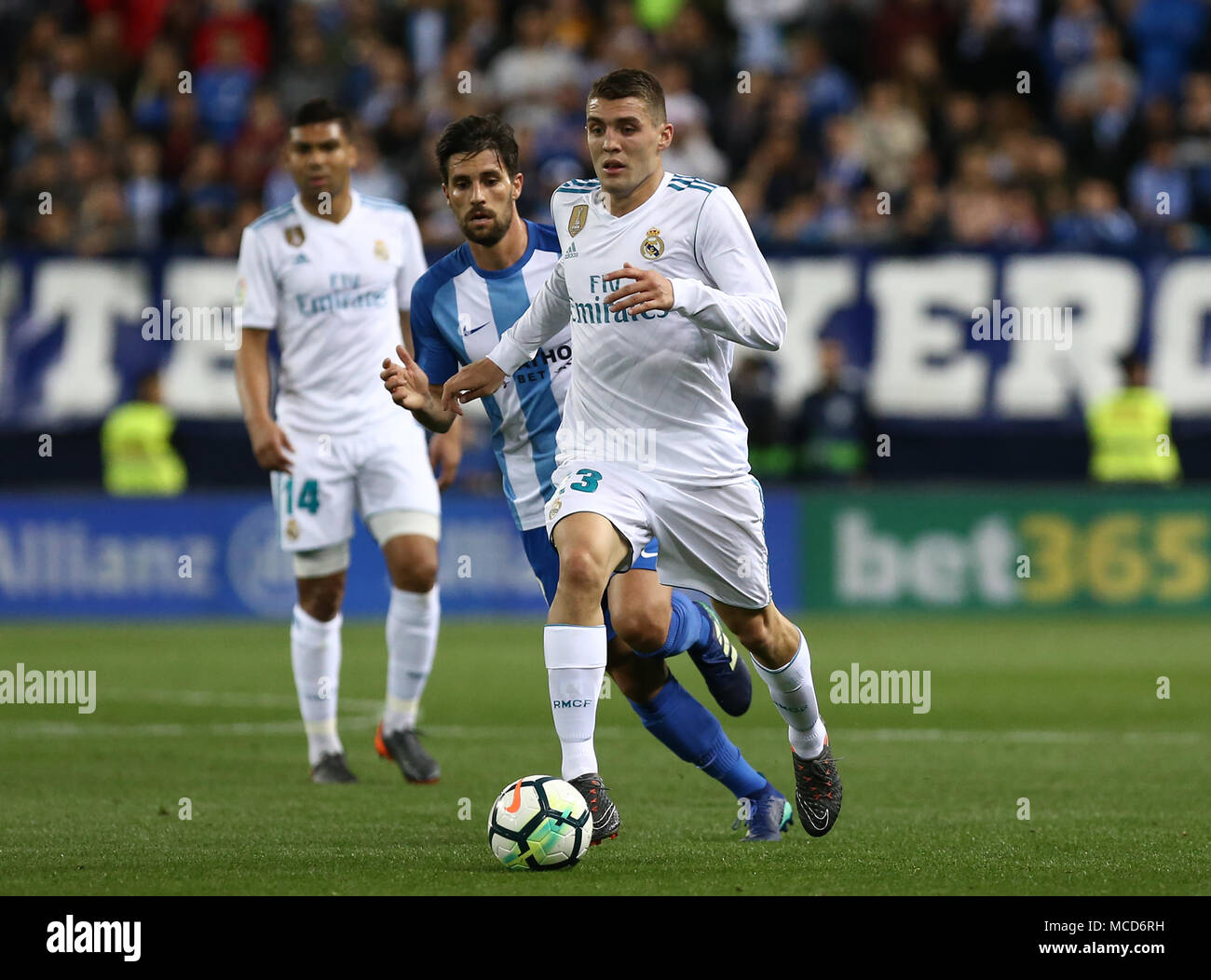 Kovacic Real Madrid In Action During The La Liga Match Between Malaga Cf And Real Madrid Cf At Estadio La Rosaleda Final Score Malaga 1 2 Real Madrid Stock Photo Alamy