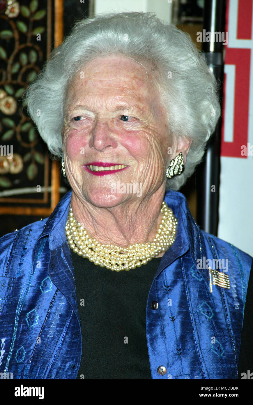 Barbara Bush attending CASA'S Eleventh Anniversary Awards Dinner Honors ...