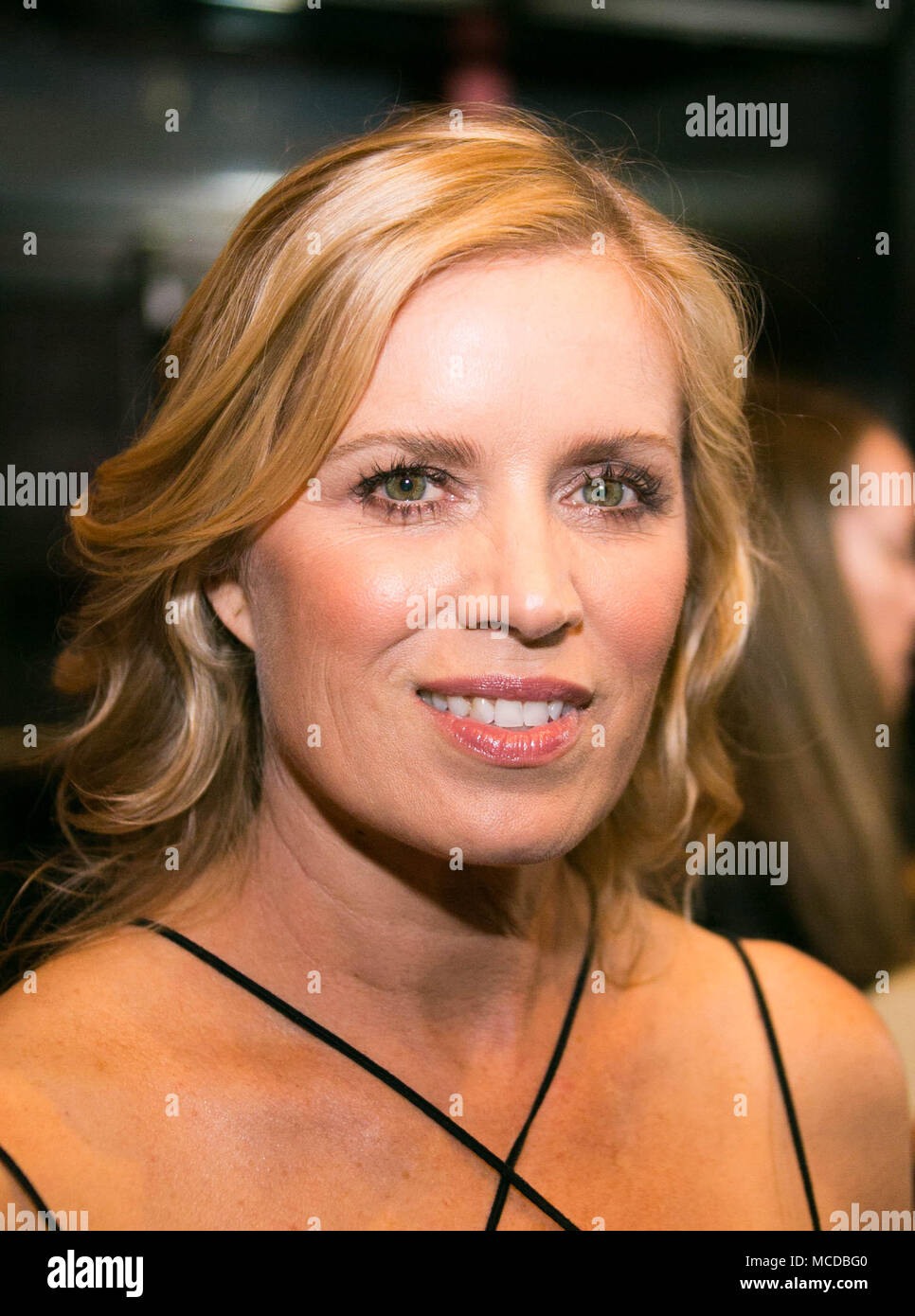 New York, NY -April 14 2018: Kim Dickens attends 'The Walking Dead' Season 8 finale and the 'Fear the Walking Dead' Season 4 premiere at AMC's Empire Theatre located on 234 West 42nd Street - Alamy Live News/ Sppider Stock Photo