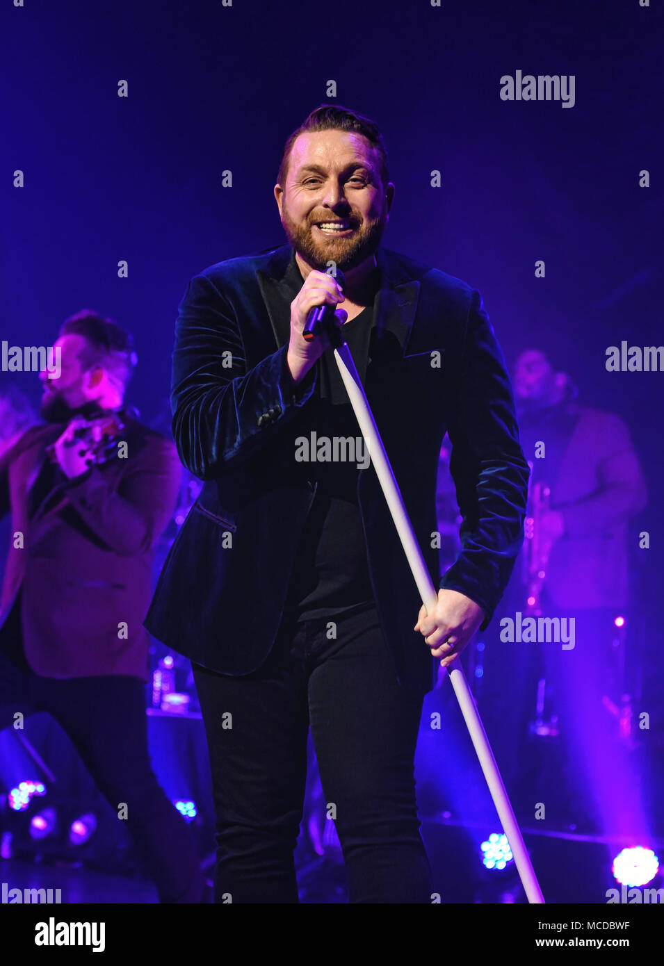 Hamilton, ON, USA. 9th Apr, 2018. 09 April 2018 - Hamilton, Ontario, Canada. Canadian award-winning singer-songwriter Johnny Reid performs on stage during his ''Revival'' Tour at the FirstOntario Concert Hall. Photo Credit: Brent Perniac/AdMedia Credit: Brent Perniac/AdMedia/ZUMA Wire/Alamy Live News Stock Photo