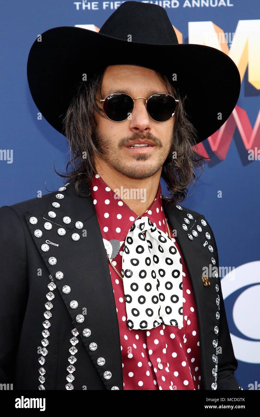 Cameron Duddy of Midland at arrivals for 53rd Academy of Country Music (ACM) Awards - Arrivals 3, MGM Grand Garden Arena, Las Vegas, NV April 15, 2018. Photo By: JA/Everett Collection Stock Photo