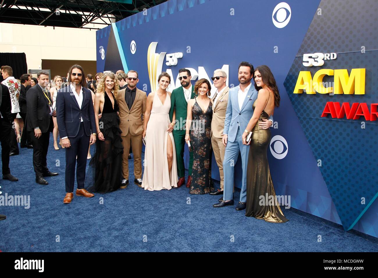 Old Dominion at arrivals for 53rd Academy of Country Music (ACM) Awards