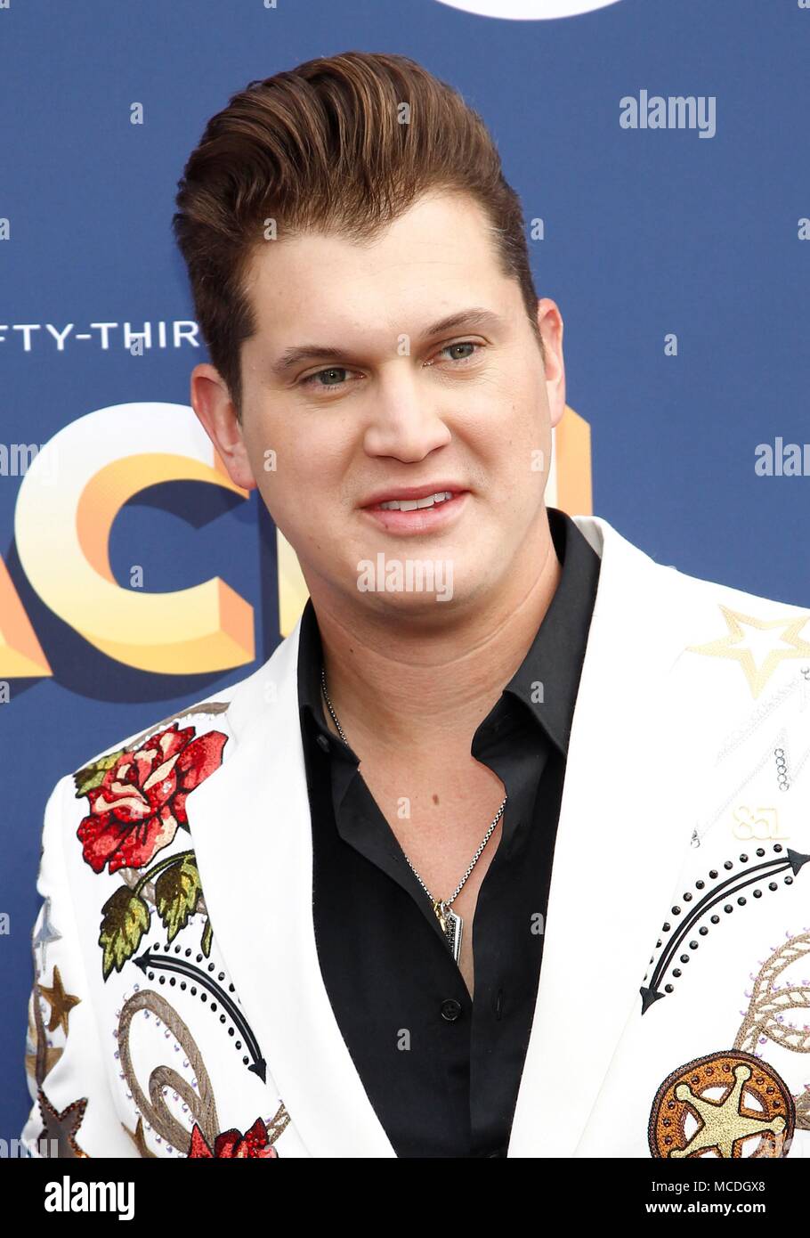 Jon Pardi at arrivals for 53rd Academy of Country Music (ACM) Awards - Arrivals 3, MGM Grand Garden Arena, Las Vegas, NV April 15, 2018. Photo By: JA/Everett Collection Stock Photo