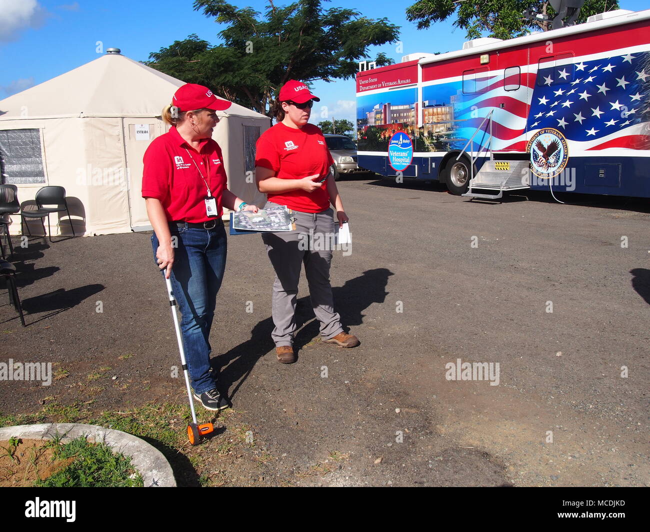 VIEQUES, Puerto Rico Kimberly Blood (left), the U.S. Army Corps of