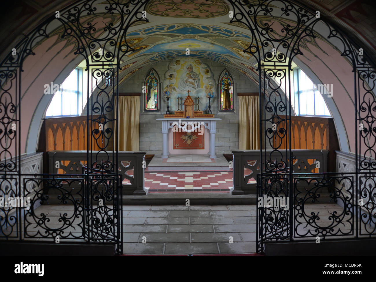 Italian Chapel, Orkney - Interior Stock Photo