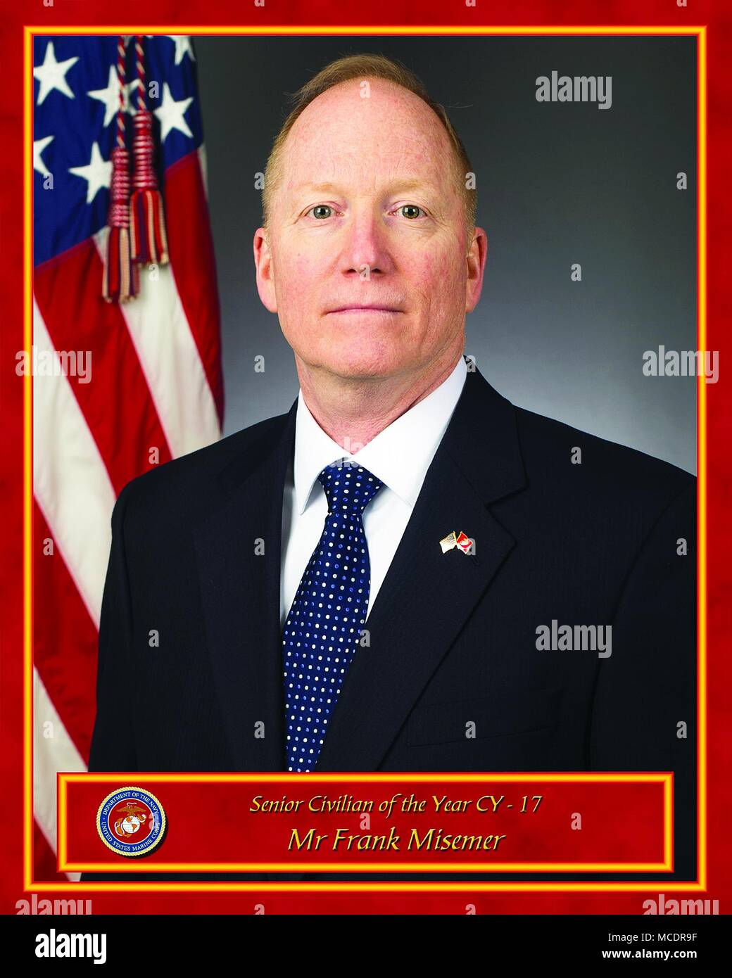 Frank Misemer Jr was lauded as the Senior Civilian of the Year 2017