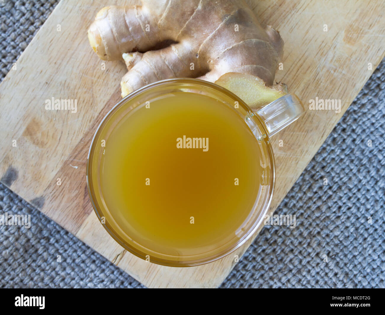 Ginger tea top view hi-res stock photography and images - Alamy