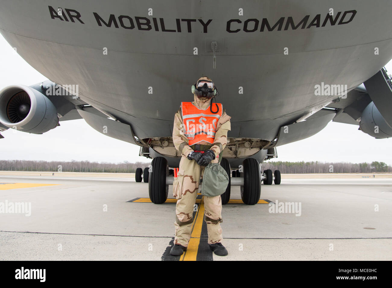 Airman 1st Class Jared Adams, 436th Aerial Port Squadron cargo