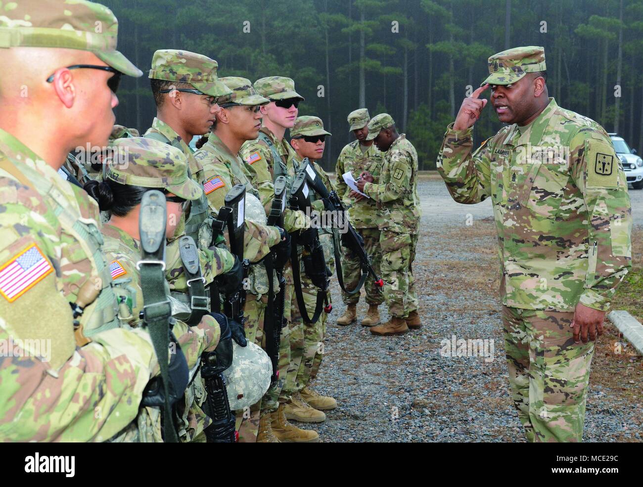 Command Sgt. Maj. Micheal Lambert, 266th Quartermaster Battalion CSM