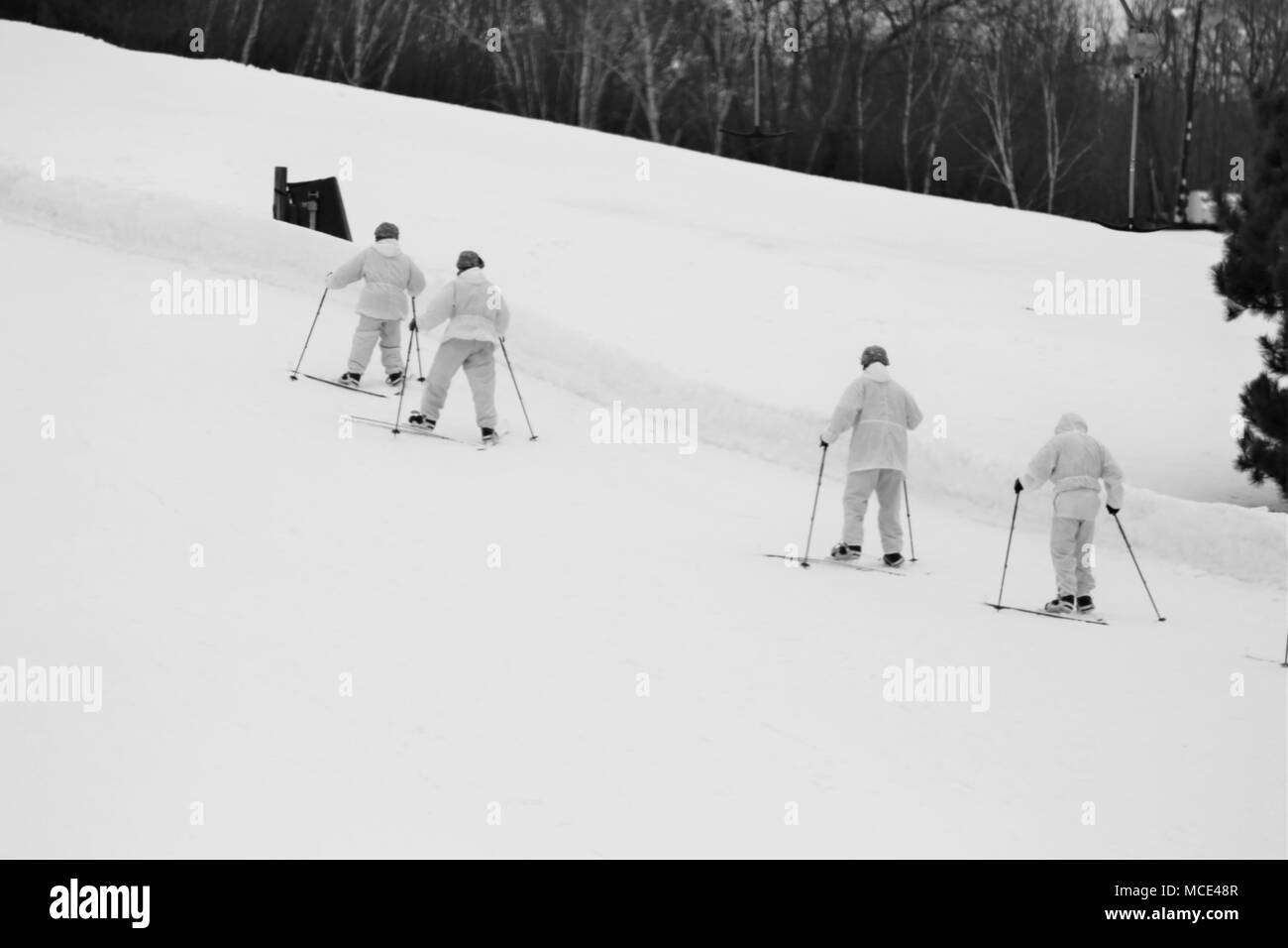 Army cold weather training Black and White Stock Photos & Images Alamy
