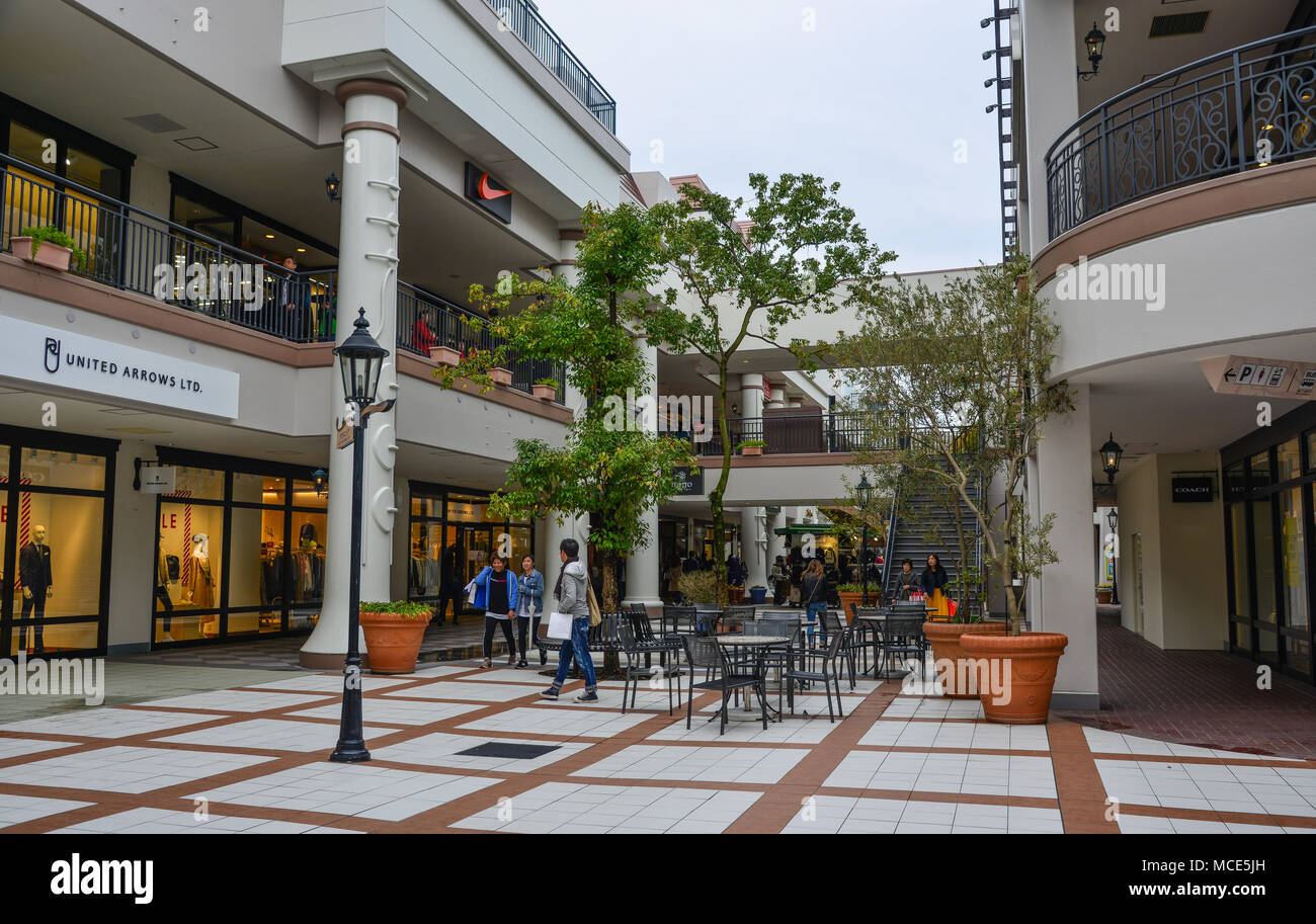 Nagoya, Japan Mar 16, 2018. View of Mitsui Oulet Park in Nagoya, Japan. This is the biggest
