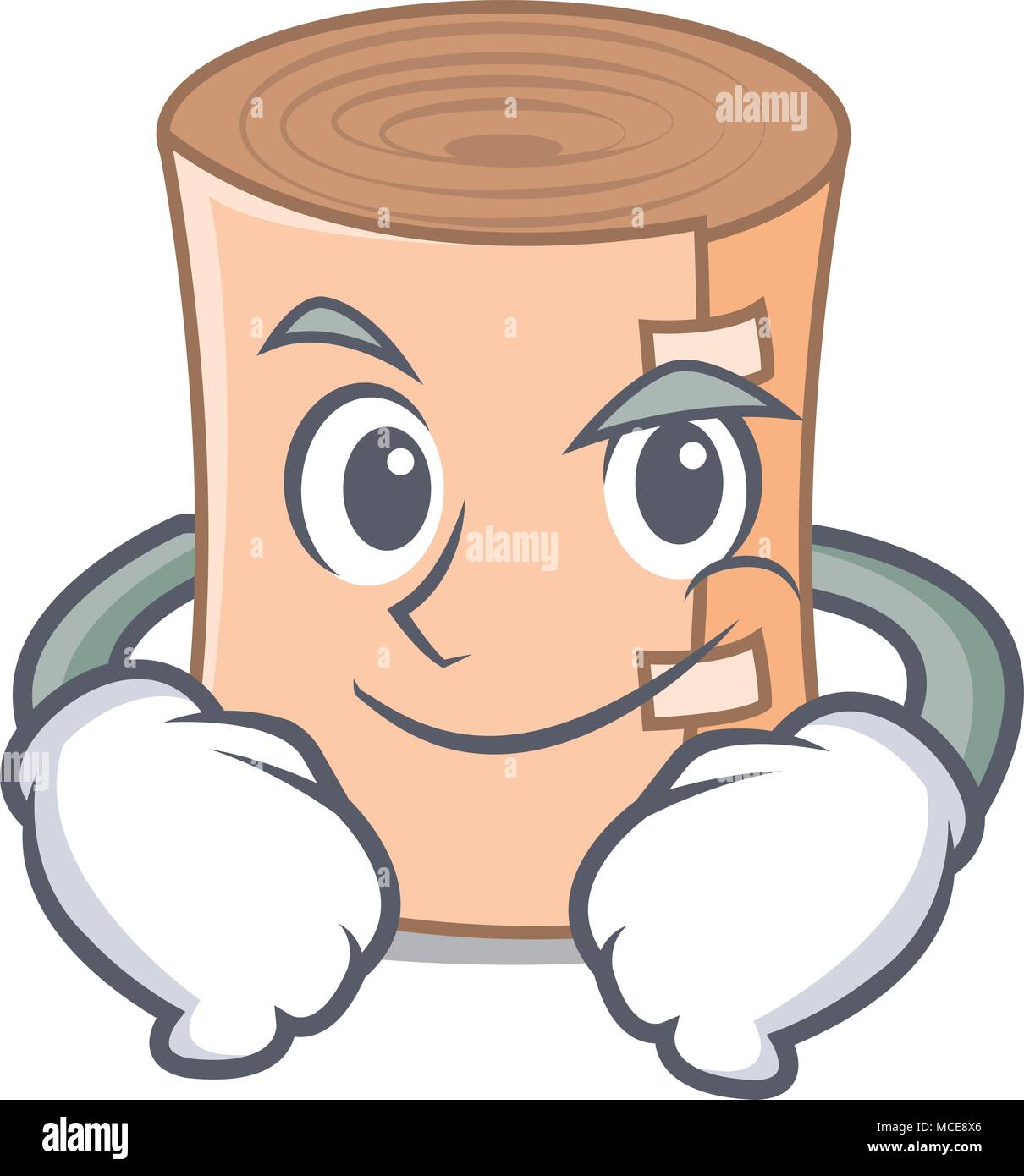 Smirking medical gauze character cartoon vector illustration Stock Vector Image & Art Alamy