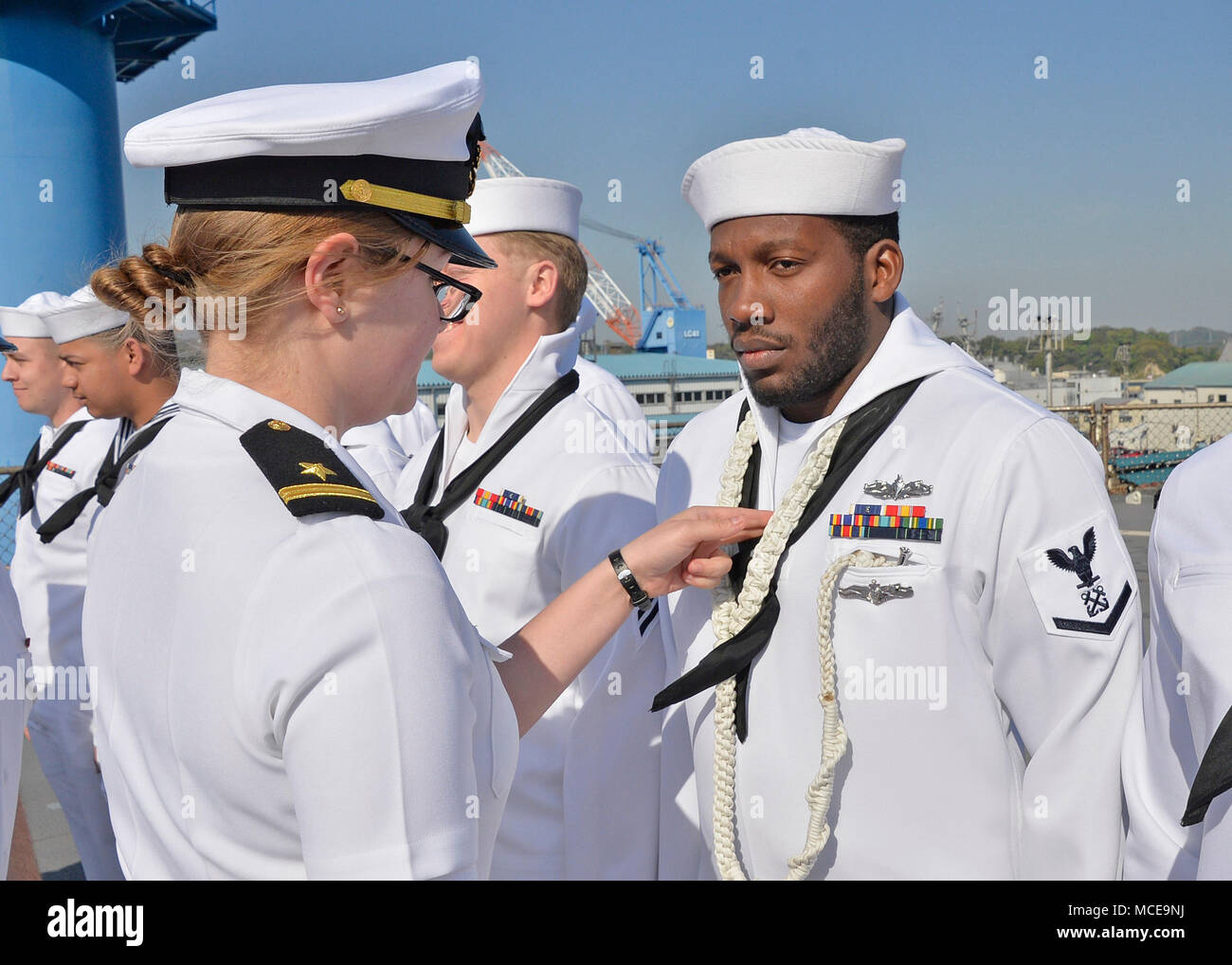 Service dress whites hi-res stock photography and images - Alamy