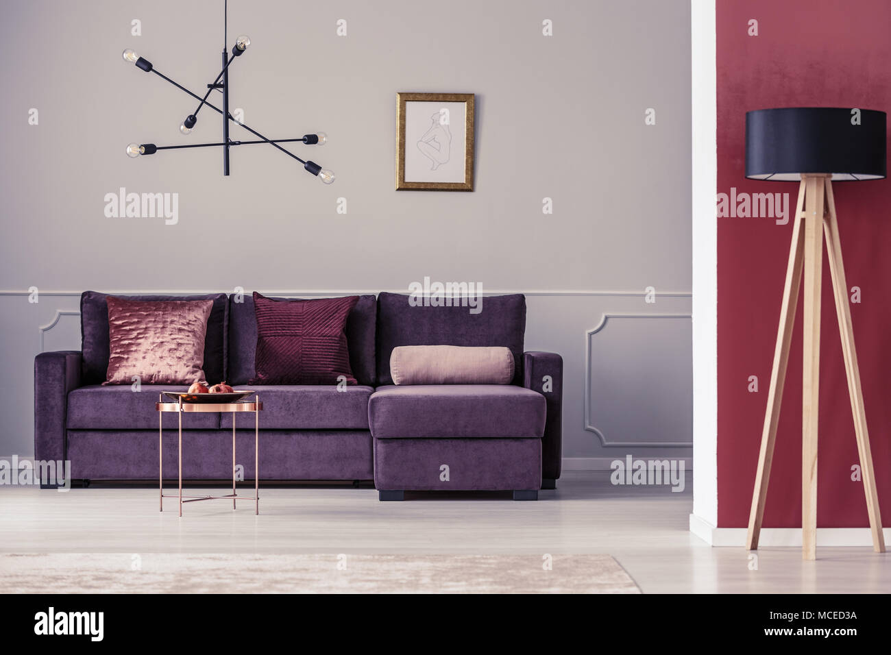 Maroon Furniture High Resolution Stock Photography And Images Alamy