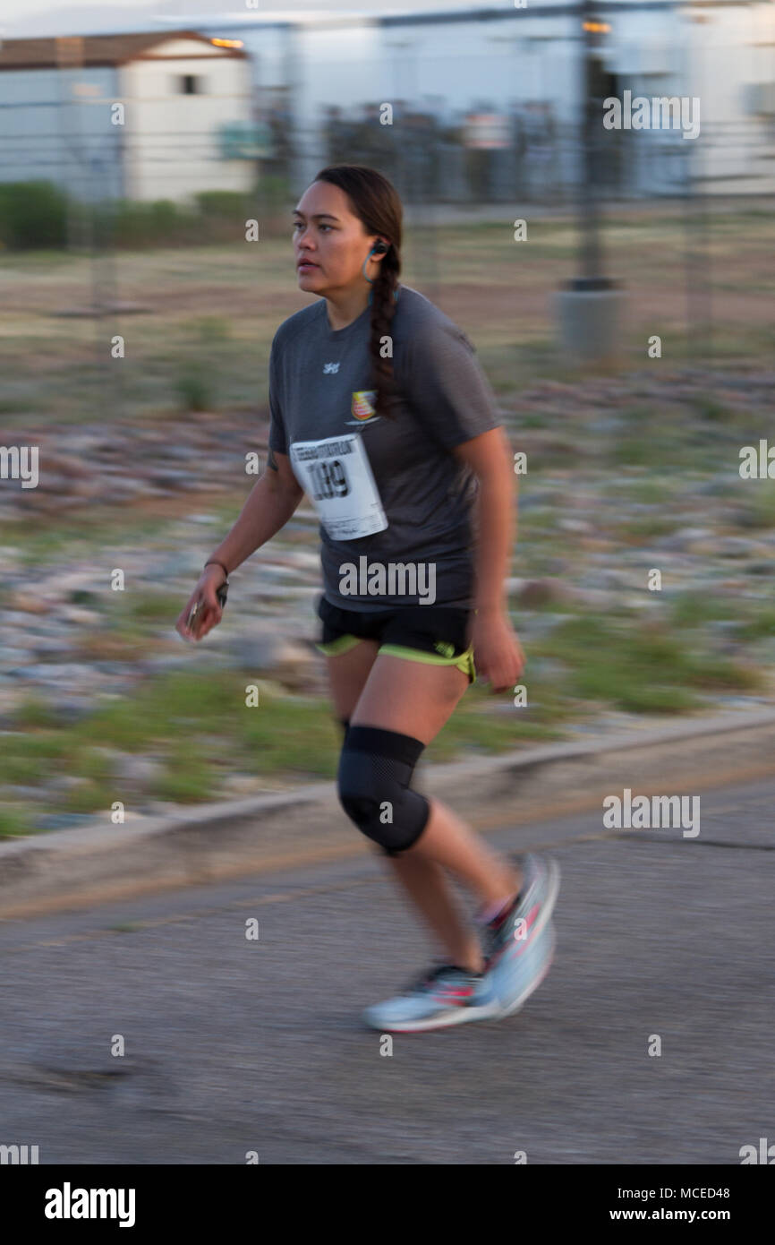 Soldiers from take part in the Fort Huachuca Commanders Cup 10K