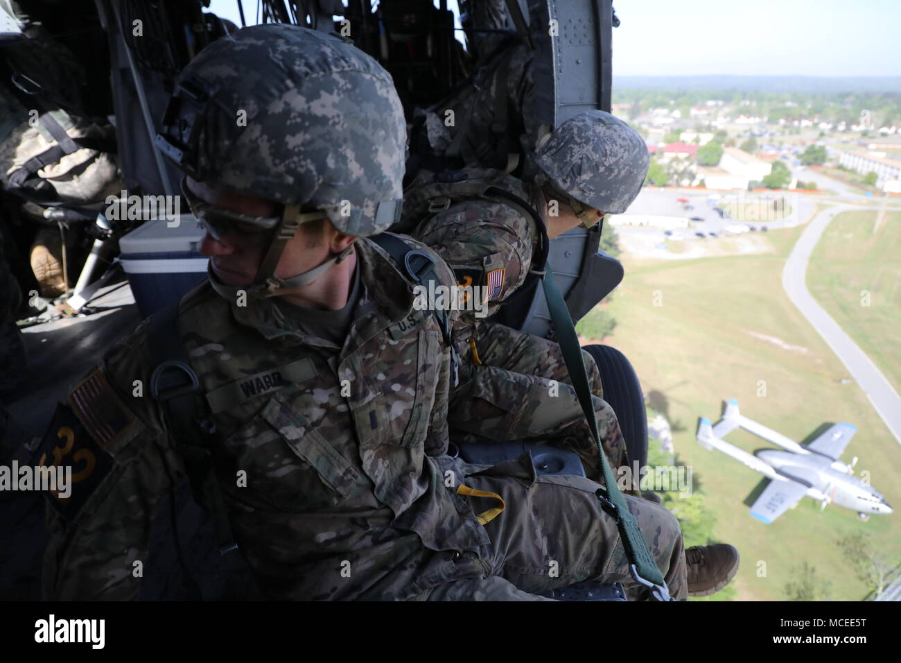 U.S. Army Rangers 1st Lt. Kendall Ward and Capt. Matthew Thwaites