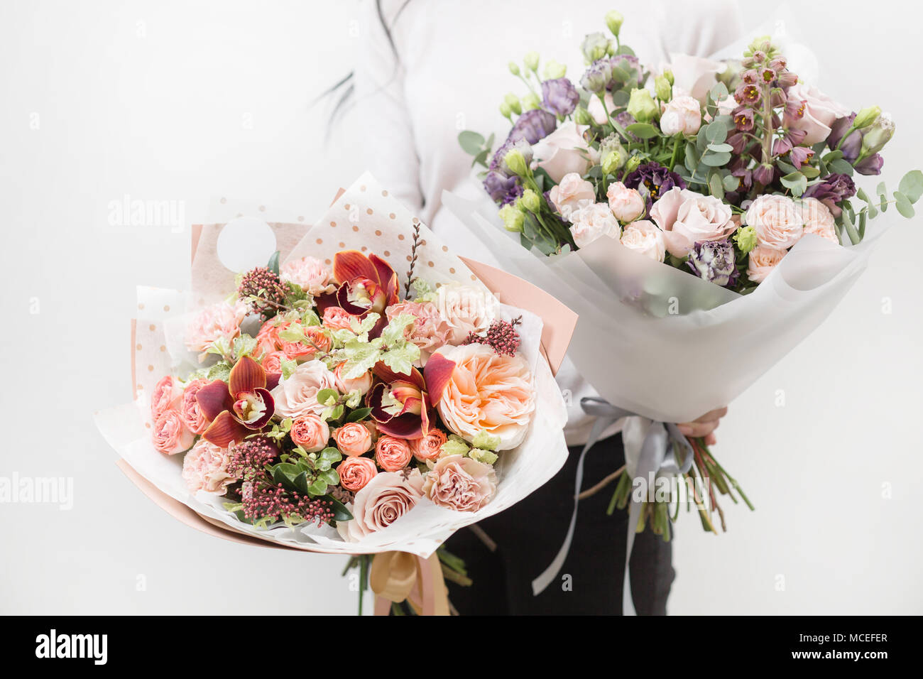 Two different color flower bouquet hi-res stock photography and images ...