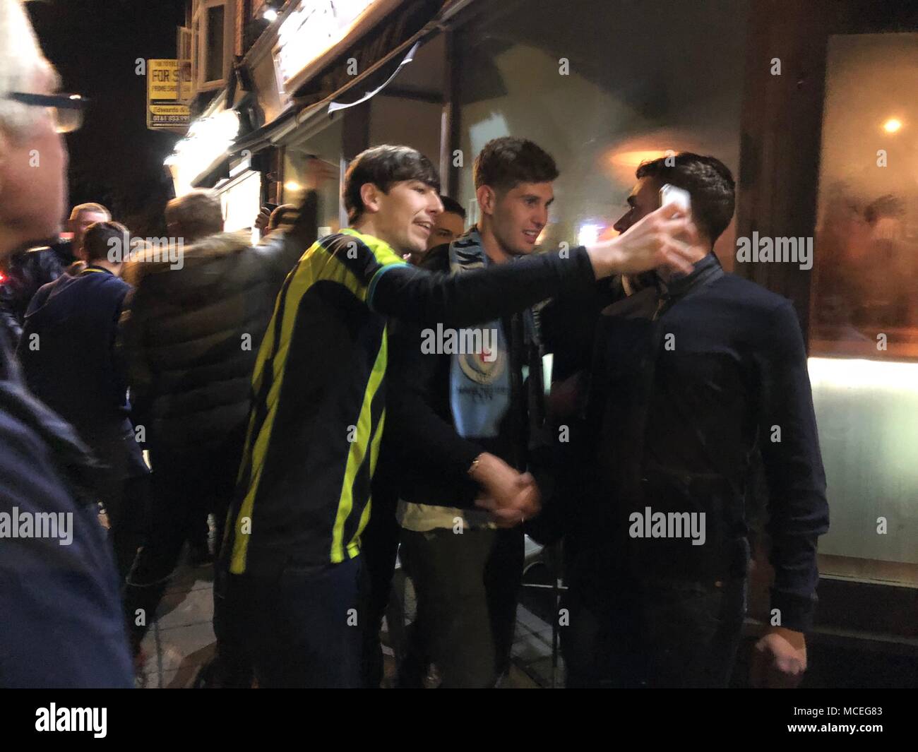 Kyle walker celebrate winning premier league hale wine bar hires stock