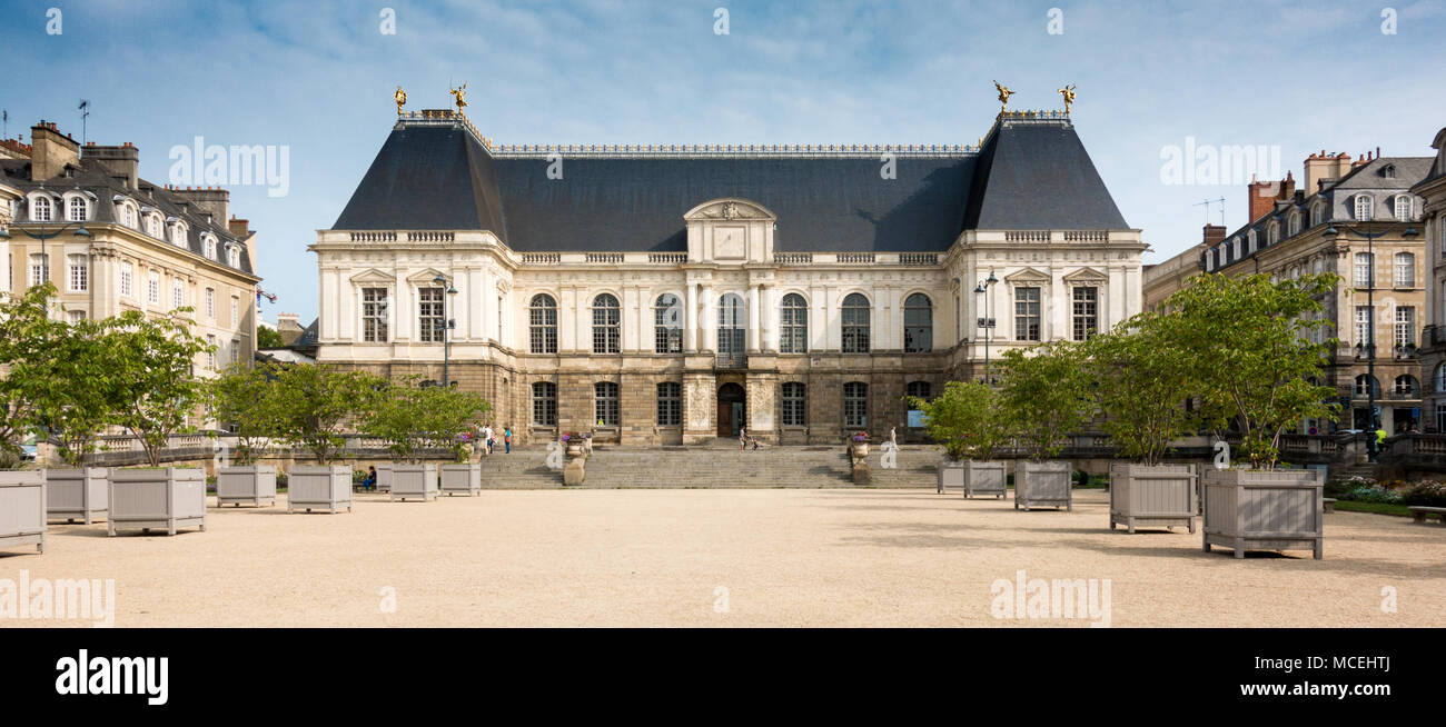 Front view of Brittany Parliament, France, Europe Stock Photo