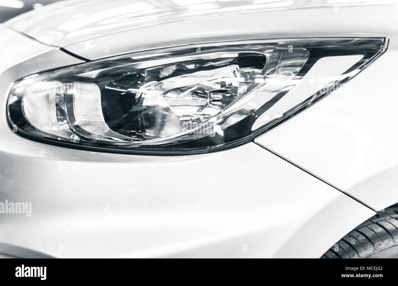 the car headlamp Stock Photo Alamy