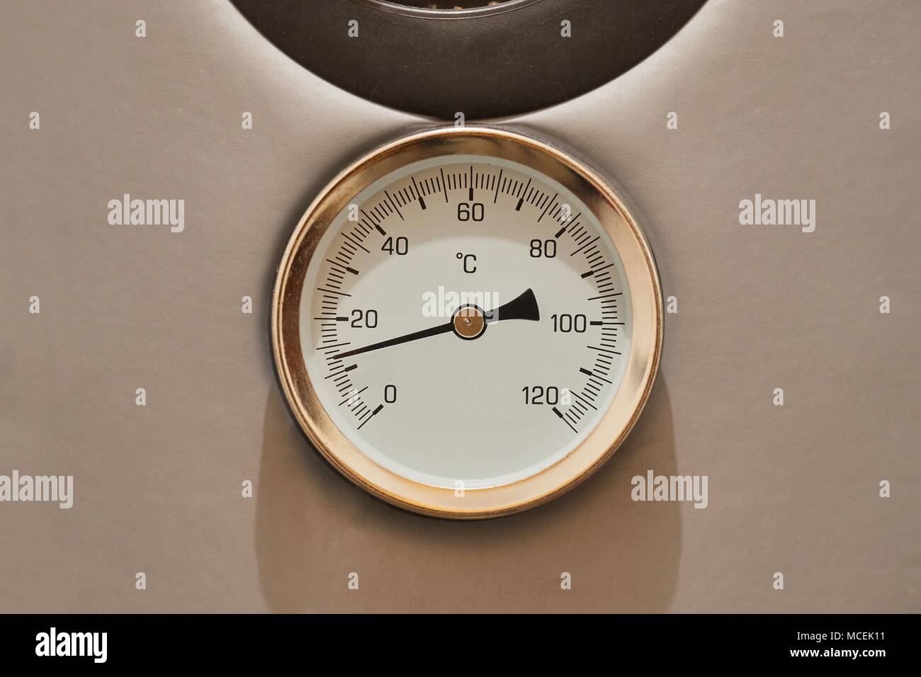 Hot water thermometer Stock Photo Alamy