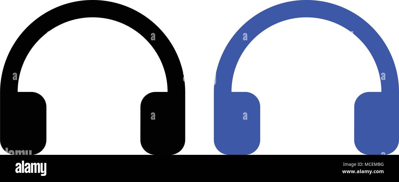 Vector headphones icon. vector illustration. web icon Stock Vector