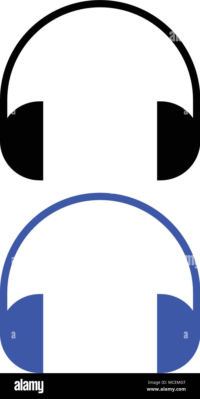 Vector headphones icon. vector illustration. web icon Stock Vector